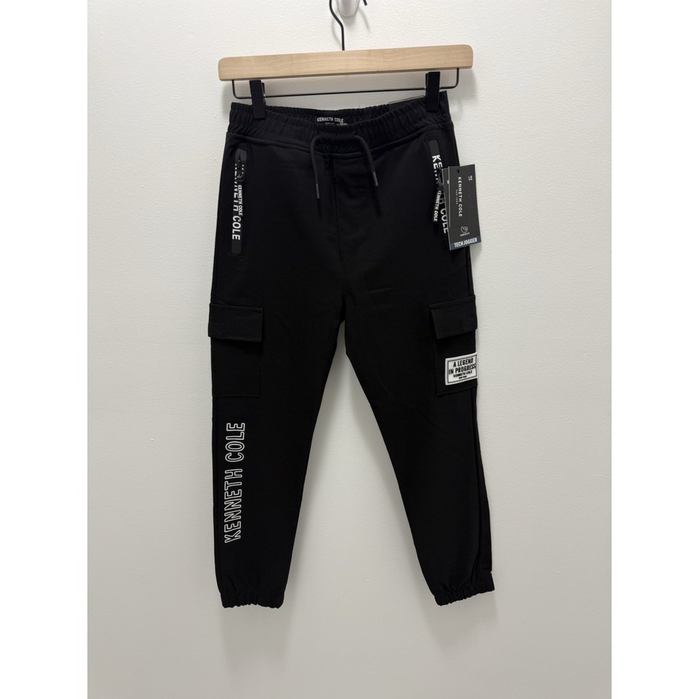 Kenneth Cole Black Tech Jogger Cargo Pants – Size 10/12 –‎ NWT